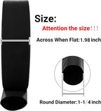 1-1/4" x 50 FT Pool Backwash Hose, Black Heavy Duty Reinforced PVC Lay Flat Water Discharge Hose