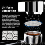watchget 51mm Espresso Puck Screen Reusable Mesh Coffee Filter 0.8mm Thickness Puck Screen Stainless Steel Lower Shower Screen for 51mm Protafilter Basket
