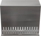Vent Systems 10" Inch Air Supply Vent Cover with Rubber Gasket - Stainless Steel - Robust Weatherproof Outdoor Air Intake Box - Duct or Surface Mounting - Rain and Snow Protection