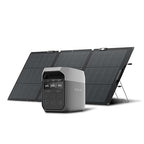 EF ECOFLOW Solar Generator Delta 3 with 160W Solar Panel, 1024Wh Portable Power Station, LFP Battery 1800W AC/100W USB-C Output, Full Charge in 56 Min for Home Backup Power, Camping & RVs