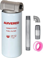 1200KTF7018 F1810PM0 Fuel Filter - Spin-on Particulate - Fit for Transfer Pump FR112 FR1210G FR610G 25 GPM 3/4” with 1200KTG9075 Filter Head and 3/4” ST Elbow and 3/4 x 7” Nipple