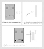 Round LED Bathroom Mirror, Wall Mounted Mirror with Demister Pad 3 Dimmable Color, Backlit Makeup Mirror, for Bathroom, Vanity, Bedroom(90cm/35.4in)