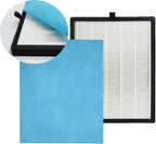 KVV H13 True HEPA Air Filter, 4-Stage Air Purifier Filter with Activated Carbon, For Large Room Filter Pollen Smoke Dust Pet Dander, Compatible with KVV Air Purifier