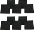 Eagles Square Compost Bin Filters, 10PCS, 4.7" x 4.7" x 0.4" Charcoal Filters for Kitchen Compost Bin Pail, Square Activated Carbon Filter Bio Bucket Filter Universal Size
