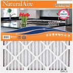 NaturalAire 16x20x1 Pleated Air Filter - Odor Eliminator with Baking Soda, 4-Pack of MERV 8. Controls Household Odors and Traps Harmful Airborne Particles, Lasting Up To 90 Days. 84857.011620