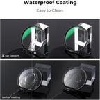 K&F CONCEPT 67mm CPL MCUV ND1000 Lens Filter 2 Lens Caps Kits Waterproof Polarizing + UV Protection + Fixed Neutral Density Camera Lens Filter with 24 Layer Coatings