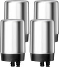 AQUA CREST Faucet Water Filter, Replacement for Brita® Filter, Brita® 36311 On Tap Water Filtration System, FR-200, FF-100, 100 Gallons, Chrome (4 Packs)