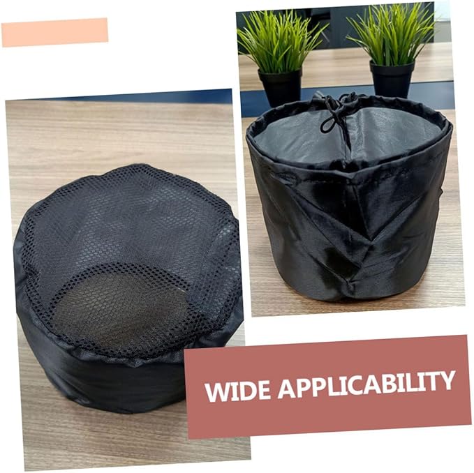 2-Pack Grow Tent Vent Covers Drawstring and Fixed Buckle 20x16.5cm Oxford Cloth Dust Protection for Plant Grow Tents