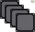 120mm Fan Dust Filter Mesh Compatible for Computer Cooler/PSU/Routers Nylon Mesh,Frame PC Fan Dust Meshes Cooler Filter Dustproof Computer Fan Grills (120 * 120mm,4pcs)