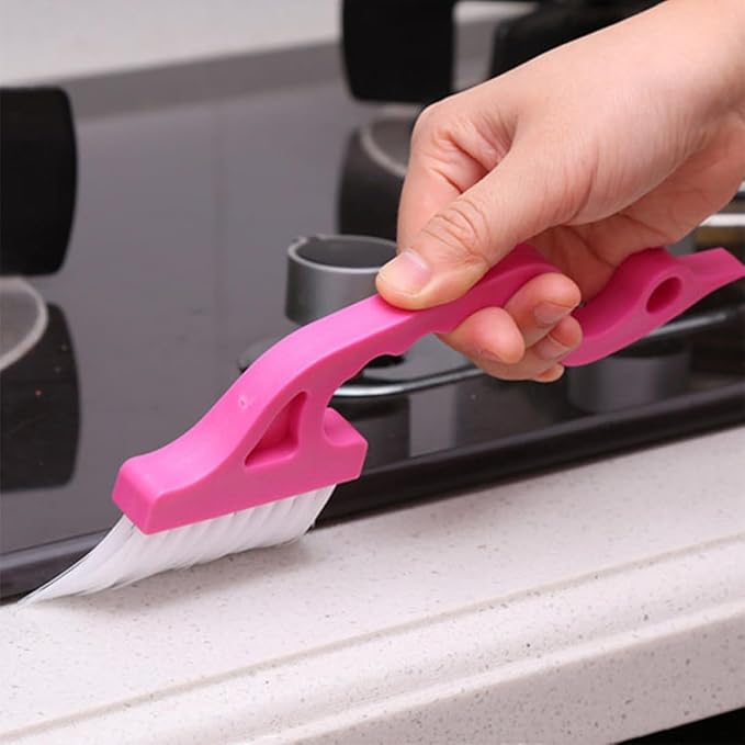 Window Groove Cleaning Brush Set 8pcs Scrubber for Wet and Dry Use, Window Gaps and Slot Cleaning Tools for Home, Kitchen, Bathroom Tracks and Crevices