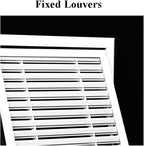 Return Air Filter Grille Vent Cover Removable, Louvered Access Panel, Removable Access Panel, HVAC Vent Cover Grill(18x18 in)