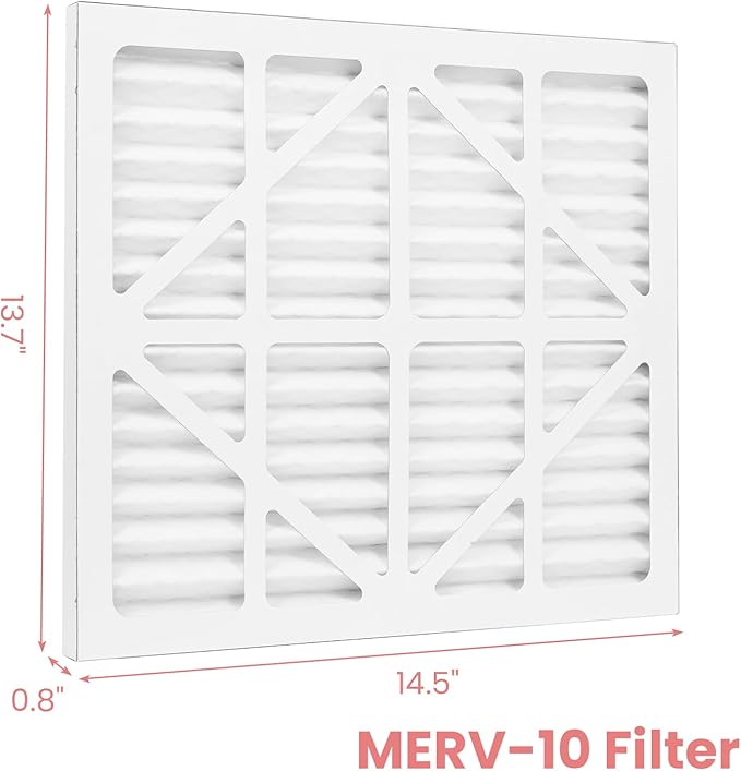 Abestorm MERV-10 Air Filter for Filteair HEPA S1 S2 S3 / Filteair HEPA V1 V2 V3 Air Scrubber, 14.5x13.7x0.8 (5Pack)