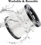 2 Pack DCV5801H Wet/Dry Vacuum HEPA Replacement Filter Compatible with DeWalt DCV580 & DCV581H, Reusable and Washable