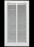 HVAC Premium 12 x 28 Duct Opening Steel Return Air Filter Grille, for 1-inch Filter, Removable Door, Flat Stamped HVAC Vent Cover Grille, Outer Dimensions 14.5 x 30.5