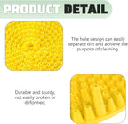 Car Wash Bucket Grit Trap Inserts, Vehicle Detailing Wash Filter for Remove Dust and Dirt, Automotive Cleaning Tool Fits 12 Inch Diameter Bucket, Universal for SUV RV Truck (Yellow)