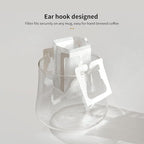 Hanging Ear Drip Coffee Bag Holder with 50-100Pcs Portable Coffee Filter Paper Bag, Coffee Drip Bag Chair Stand, Portable Coffee Filter Paper Bag, for Easy Pour Over (Stand + 100 Bags)