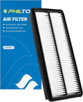 PHILTOP Engine Air Filter, CA9600 Compatible with Honda Accord 2003-2007, Acura TL 2004-2006, RL 2005-2008, Rigid Panel