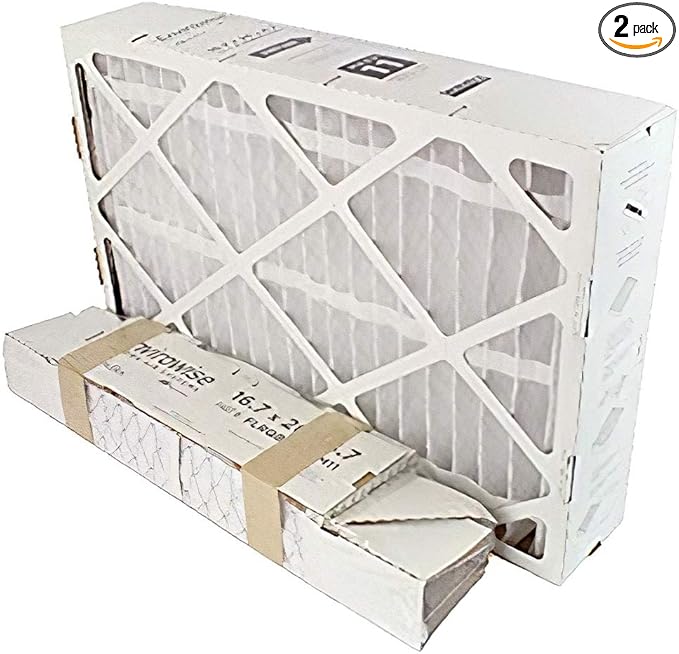 PLESIU 2-Pack MERV 11, OEM Trane FLRQB5FR17M11 TFM175B0FR0 - QuikBox Replacement Media Filter 16.7" x 26" x 4.7"