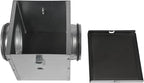 Repa Market 4" Duct Air Filter Box – Galvanized Steel Inline Dryer Filter Housing for Round Duct - EPDM Rubber Gaskets – Easily Serviceable Lint Trap – Intake Ventilation, Home Improvement