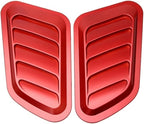 Car Hood Scoop Air Intake Vents Compatible For Hyundai Ix35 Solaris Compatible For Renault Captur Compatible For Kia And Sportage 4(Red)
