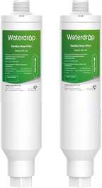 Waterdrop Garden Hose Water Filter, Reduces Chlorine, Odor, Improve Plants Health. Ideal for Gardening, Farming and Pets, Pack of 2.