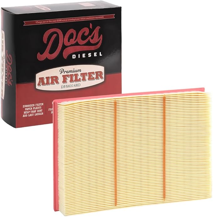 Doc's Diesel Engine Air Filter DPA10564 | Compatible with Nissan Titan XD 5.0L Cummins 2016-2019 | Replaces 16546-EZ40A