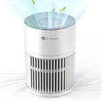 Dr.Prepare Air Purifiers for Bedroom,Quiet Air Purifier with 15 dB Sleep Mode & Night Light,H13 HEPA Washable Filter, 360°Air Inlet, 3 Timer 12W Design, Air Cleaner for Pet Dander,smoke
