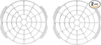 2Pcs White Window Adaptor Filter Screen Window Exhaust Hose Interface for Portable Air Conditioner 150mm Exhaust Hose Connector Portable Air Conditioner Air Conditioner Parts and Accessories