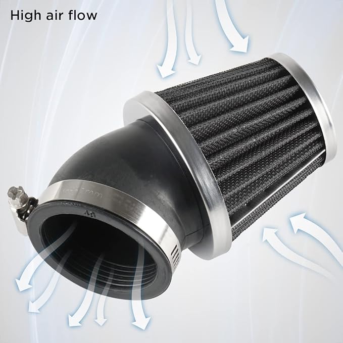 Evermotor Mini Engine Air Filter,34mm 35mm 36mm Air Filter Replacement Cleaner for 50cc 70cc 90cc 110cc 125cc 150cc Moped,ATV