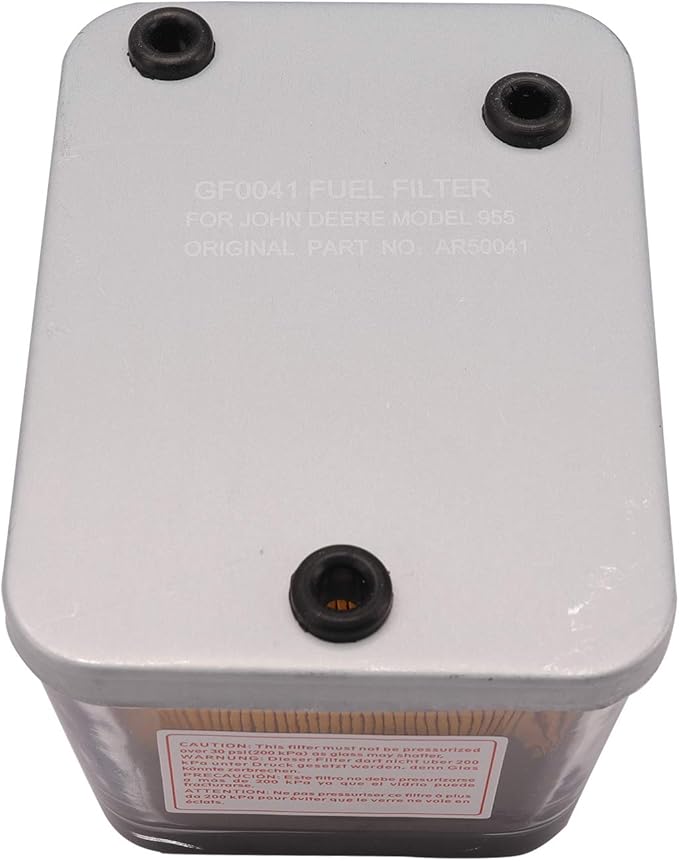 iFJF AR50041 Snap-on Fuel Filter Replacement for John Deere 20 30 40 50 55 Series Tractor with Transparent Bowl 40 Micron 820 930 1035 1120 1350 1520 2150 2355 2450 2650 3150 Replace WK13001