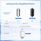 PHILIPS Shower Filter AWP1775CH/37, Water Softener for Hard Water, Shower Filtration with Double Mesh, Reducing Chlorine/Impurities/Rust Sediments for Handheld Showerhead, NSF Certified, Chrome