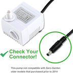 Aero-Garden Pump with 10 Filters, 200623 Pump Fit for Harvest Elite, Bounty, Farm, Extra, Ultra Hydroponics System (2Pack)