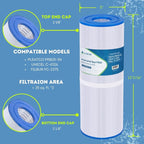 PLFPRB25-IN Hot Tub Filter Replaces Guardian 413-106, Unicel C-4326, Filbur FC-2375, FC-2370, 3005845, 17-2327, 100586, 33521, 25392, 817-2500, 5X13 Drop-in Spa Filter 1 pack