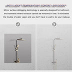 Bathroom Mirror with LED Lights，Smart Illuminated LED Bathroom Mirror，Energy-Saving LED Smart Mirrors，LED Mirror for Bathroom，with Demister Pad and Smart Touch Switch(H60*W80cm/H23.6*W31.5IN)