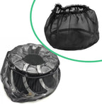 Joyzan Air Filter Protective Cover, Waterproof Universal Cold Intake Cleaner Socker Motorcycle Rain Sock Dustproof Protection Wrap Net Accessories Kit Uniform Micron High Flow Performance Black