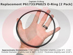Captain O-Ring Replacement P61733 / P6025 O-Rings for Select Bestway Flowclear Filter Pumps (2 Pack, P61733ASS18 / P6025ASS16)