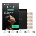 Intake Breathing Magnetic Nasal Strips Starter Kit (15 Count, Clear) - Boost Oxygen Intake, Reduce Snoring, Improve Sleep Quality - Sweat Resistant, Nasal Strips - Extra Strength Snoring Solution