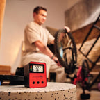 Radon One – Fast Home Radon Gas Detector with 10-Minute Response, E-Ink Display, Battery Powered, Portable Real-Time Radon Monitor for Basements & Indoor Air Monitoring (Red)