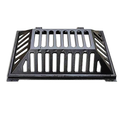 Manhole Cover and Frame Ductile Iron, Heavy Duty Drain Grate, One-Piece Design, Reinforced Drainage Covers for Yard, Garden, Construction Sites(50 * 30 * 12 cm/20 * 12 * 5 in)