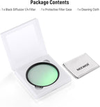 NEEWER 52mm Black Diffusion 1/4 Filter Dreamy Soft Cinematic Effect Filter Ultra Slim Water Repellent Scratch Resistant Optical Glass Multiple Nano Coatings for Video/Vlog/Portrait Photography