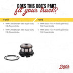 Doc's Diesel Fuel Filter DCS8629OE | Compatible with Ford 7.3L Super Duty F250, F350, F450, F550 1999-2003 | Replaces FD4596