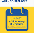 Aerostar 24x24x4 MERV 11 - 6 Count - Pleated HVAC, Furnace & Air Conditioner Filters - Removes Dust, Cold & Flu Germs, Lint, Mold, Pet Dander, Allergy-Causing Pollen, Smog & Smoke