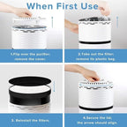 LEVOIT LV-H132 Replacement Filter, Genuine LV-H132-RF Air Purifier Filters, High-Efficiency Activated Carbon for Removal of Smoke, Odor, Allergens, Pollen, 2 Pack