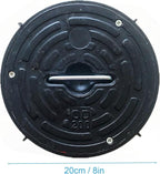 Septic Tank Lids, Manhole Cover with Handle, Sturdy and Pressure-Resistant, Suitable for Green Belts, Residential Areas and Construction Sites(20 cm/8 in)