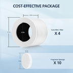 Core Mini Replacement Filter Compatible with LEVOIT Core Mini Air Purifier,Core Mini-P, Replace Part #Core Mini-RF, 4 Filter & 10 Fragrance Sponge