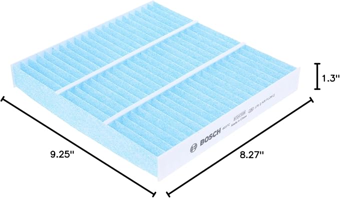 BOSCH 6037C HEPA Cabin Air Filter - Compatible with Select Acura RDX; Honda Accord, Civic, Clarity, CR-V, CR-Z, Fit, HR-V, Insight, Odyssey