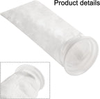 Filter Bag PP Non-Woven for Treatment, 25µm 50µm 100µm 150µm, Reusable Thermal Fixed Wool Monofilament Fabric, White Ø 105 mm x 380 mm(150µm-1pc)