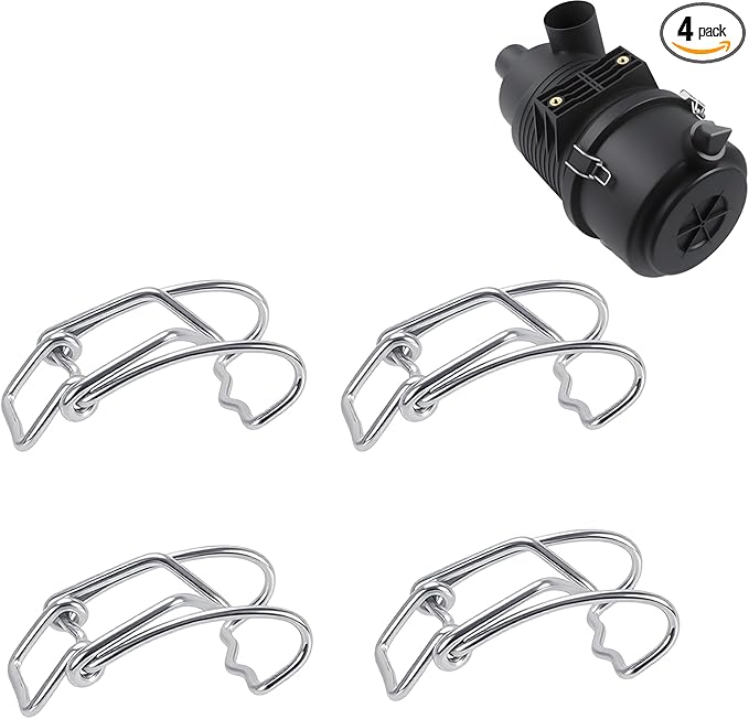 4 Pcs P538928 Air Cleaner End Cap Metal Clip Compatible with Dona-ldson, Air Filter Clips, Maintain The Sealing 0f The Air Cleaner End Cap