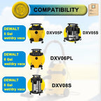 SpaceTent 10 Pack DXVA19-4104 High Efficiency Replacement Filter Bags for DEWALT 5 to 8 Gallon Wet/Dry Vacs - Part # DEWALT DXVA19-4104