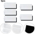 Replacement Filter for Thamtu T21 Robot Vacuum, Washable and Reusable HEPA-Style Air Purifying Filter, Removes of Dust Particles Down to 0.3 Microns, 5-Pack